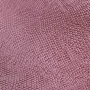 Old Rose Soft Snake 2020 Embossed Leather