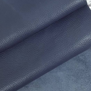 Pelle bottalata pieno fiore Pebble goffrata Orion Blue Austin