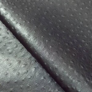 Embossed Ostrich Calf Leather