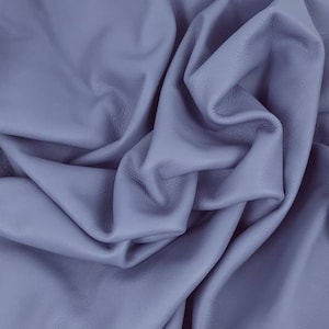 Pelle nappa pieno fiore goffrata impermeabile Lyra Purple Heather con finitura all'anilina!