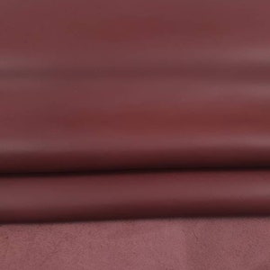 Burgundy Dritton Natural Full Grain Soft Nappa With Satin Look