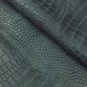 Thorpe Light Green Bicolor Embossed Amazing Relief Croco 0Z 1581