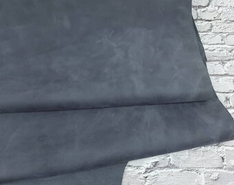 Ombre Blue Columbus Smooth Oil Touch Nubuck Leather