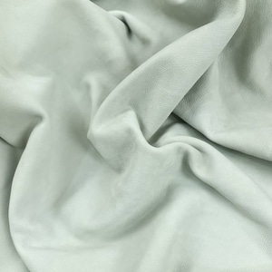 Ice White Mosti Wet Milled Vintage Nobuck Leather