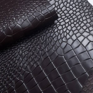 Dark Brown Semi Shine Embossed Amazing Relief Croco 0Z 1581