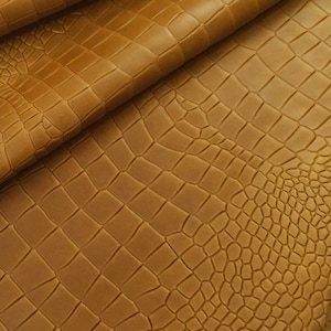 Caramel Bicolor Embossed Amazing Relief Croco 0Z 1581