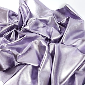 Glicine Laminado Metallic Luxurious Calf Soft Leather
