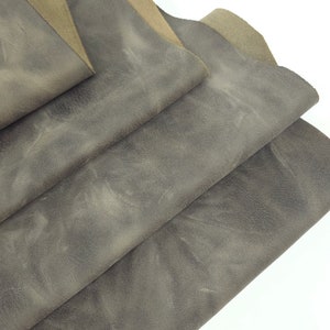 Pelle pull up pieno fiore di bufalo Moon Rock