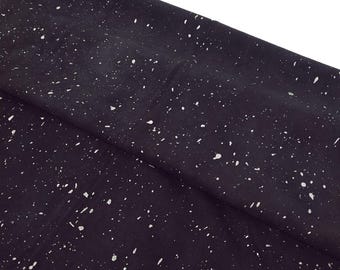 Piel de ante lisa con estampado plateado y lunares negros de Cannes