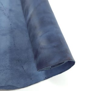 Real Teal Crazy Horse Vintage Pull Up Rustic Thick Leather (2.0/2.2 mm)