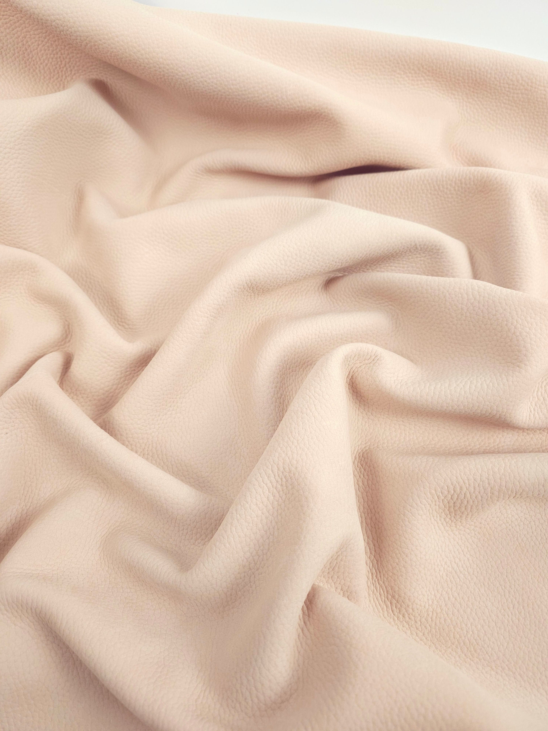Rose Dust Victoria Embossed Milled Waterproof Soft Nubuck Leather 