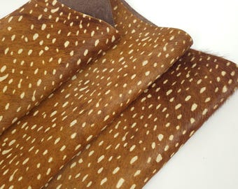 Deer V2 Hair on Hide Leather (Animal Print)