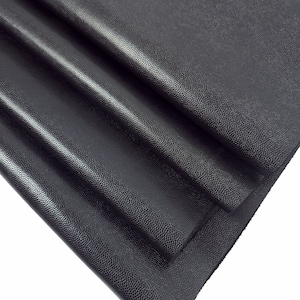 Schwarzes Spezia Embossed Semi Shine Leder