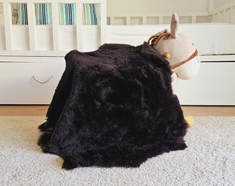 Expresso Genuine Sheepskin Fur Rug Skin Hide (Thick Hair)