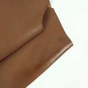Chestnut Parma Baby Calf Matt Brush Off Vegetable Premium Full Grain Leather