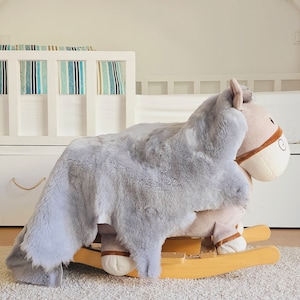 Dawn Blue Genuine Sheepskin Fur Rug Skin Hide (Thick Hair)