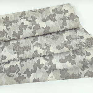 Camouflage Crocodile Alligator Leather Embossed Amazing Relief Croco 0Z 1581