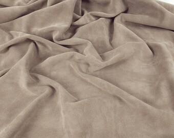 Taupe Berlin Lux Soft Suede Leather