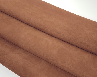 Mink Vio Embossed Milled Soft Nubuck Leather
