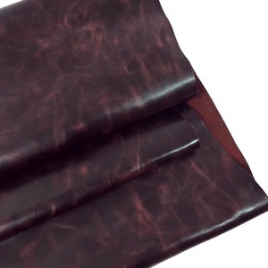 Burgundy Ciclone Hot Pull Up Semi Shine Leather
