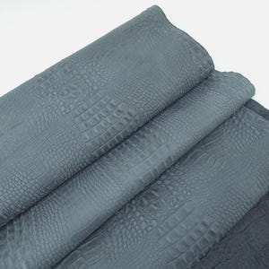Dark Slate Crocodile Alligator Leather Embossed Texture Amazing Relief OZ 2018 V2