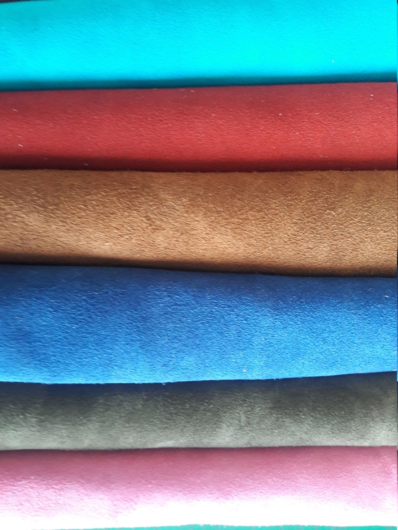 Minimum 5x5inch12,5x12,5cm Suede Scraps Leather 1kg