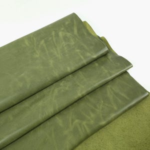 Couro Semi Brilho Ciclone Hot Pull Up Verde Cedro