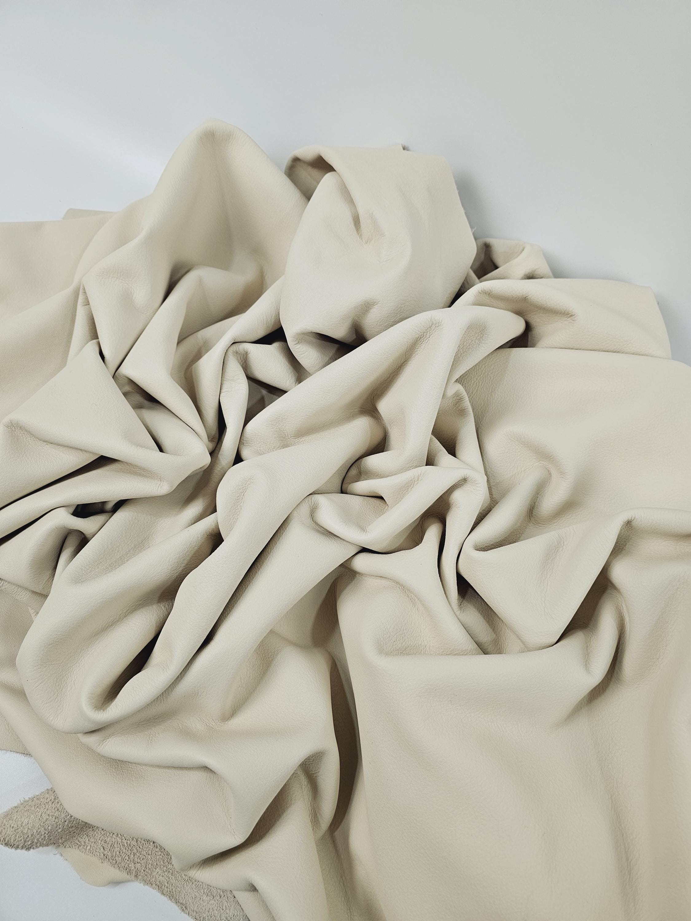 Limestone Siena Milled Natural Full Grain Premium Soft Nappa Leather
