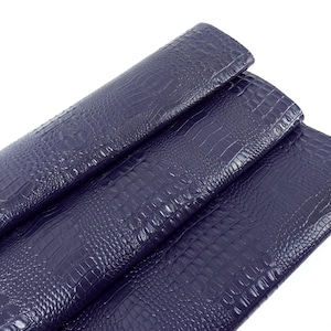 Maritime Blue Crocodile Alligator Leather Embossed Texture Amazing Relief OZ 2018 V2