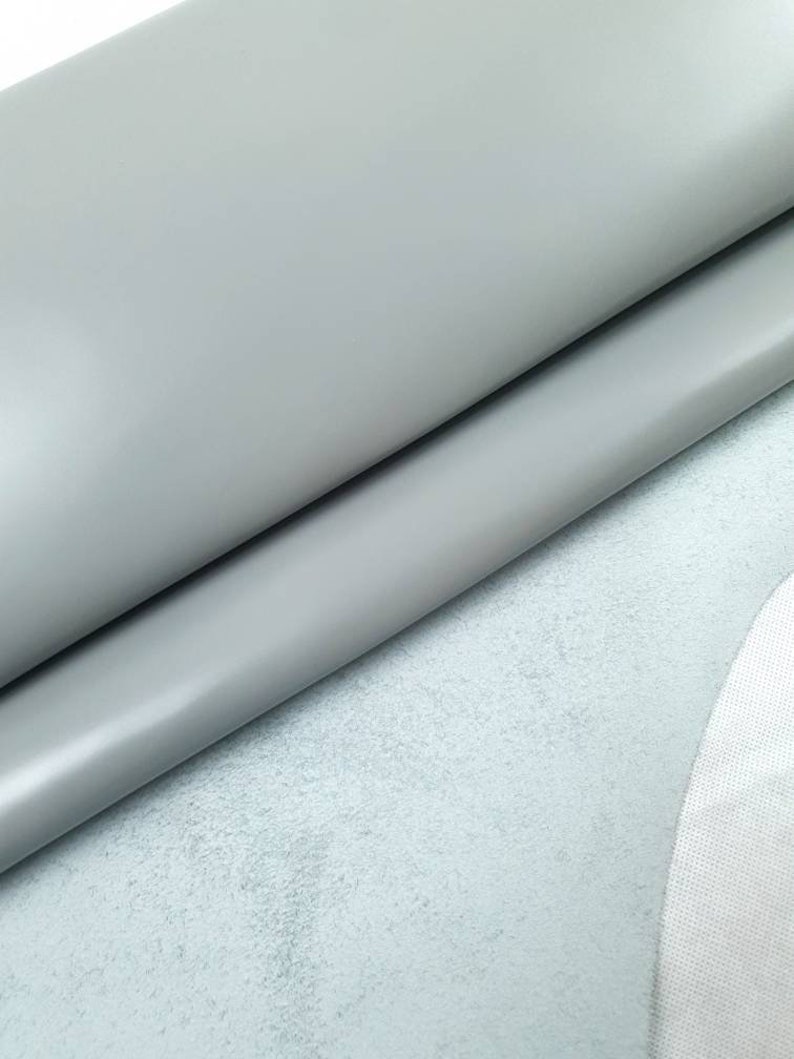 Grey Eternity Silky Luxurious Semi Shine Aniline Leather