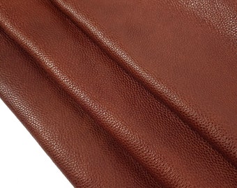 Cuir bicolore effet gaufré brillant Elwood Cognac