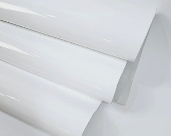 White Soft Premium Patent Varnished Leather
