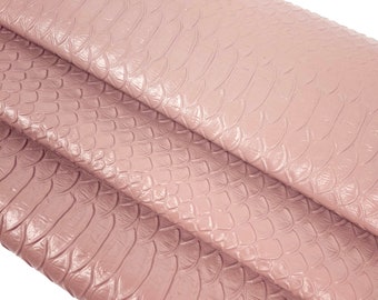 Cuir de veau Woodrose Snake, texture gaufrée, relief exceptionnel LFC 2023