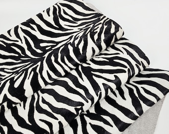 Zebra 26 Cavallino Calfskin Hair on Hide Leather