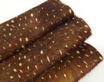 Deer 26 Hair on Hide Leather (Animal Print)