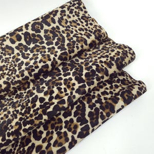 Beige Jaguar Cavallino Calfskin Hair on Hide Leather ( Animal Print)