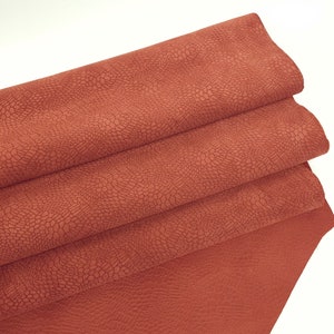 Brick Snake Bee Tales Embossed Suede Leather
