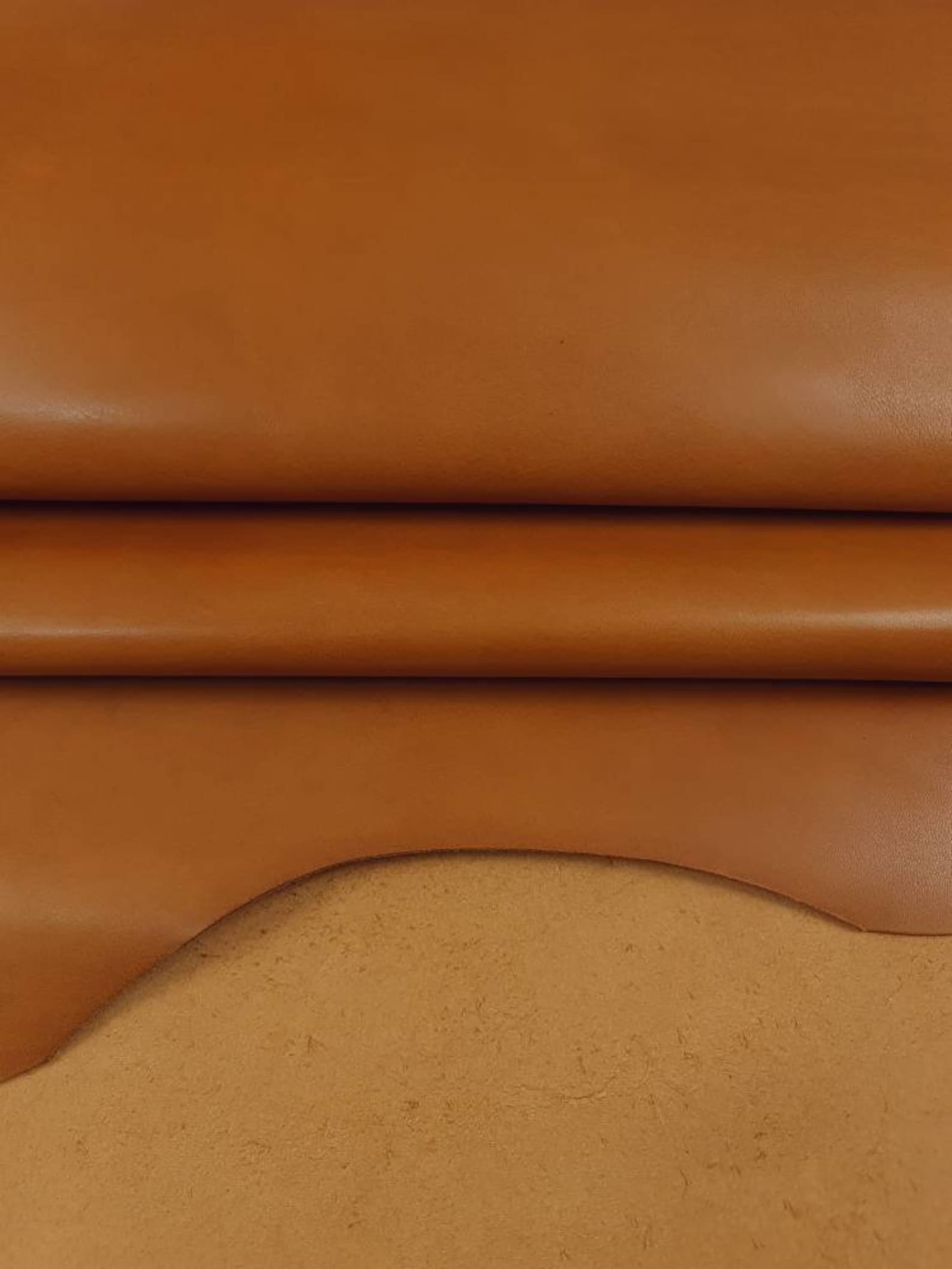 Tan Natural Aniline Full Grain Leather Etsy