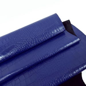 Limoges Patent Crocodile Alligator Leather Embossed Amazing Relief Leatherforcraft Crock R