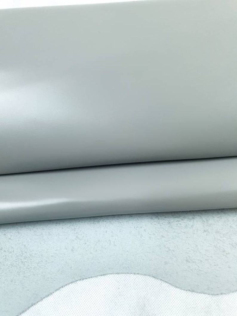 Grey Eternity Silky Luxurious Semi Shine Aniline Leather