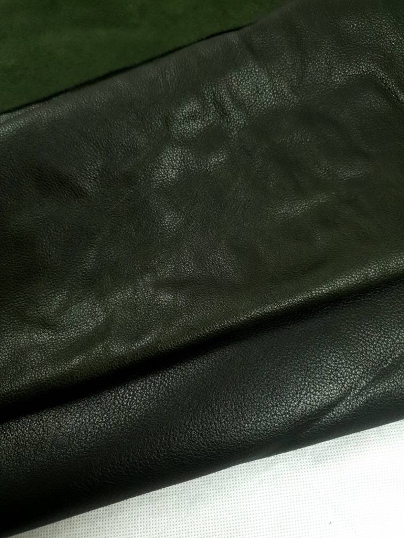 Military Green Roadmaster Full Grain Soft Oil Natural Milled Napa Leather