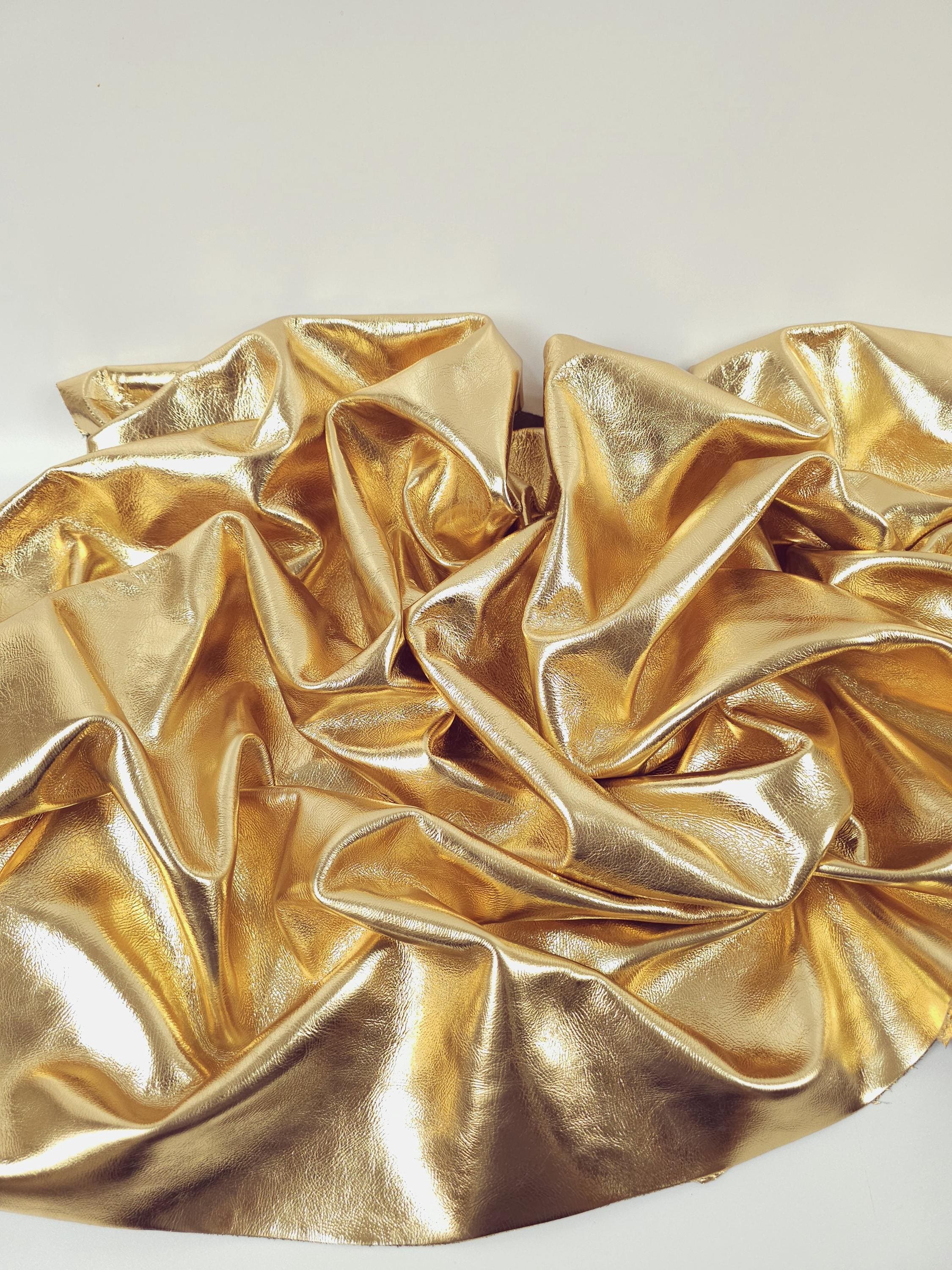 Gold 8042 Metallic Milled Calf Soft Leather - Etsy