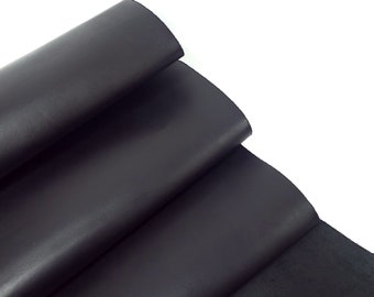 Black Nova Fine Grain Calf Skin Leather