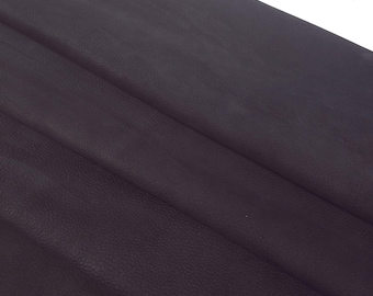 Black Vio Embossed Milled Very Soft Nubuck Leather