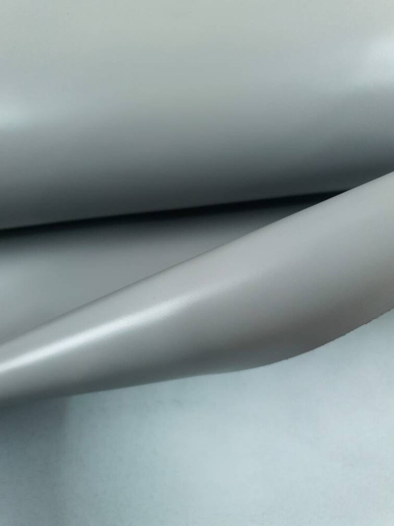 Grey Eternity Silky Luxurious Semi Shine Aniline Leather