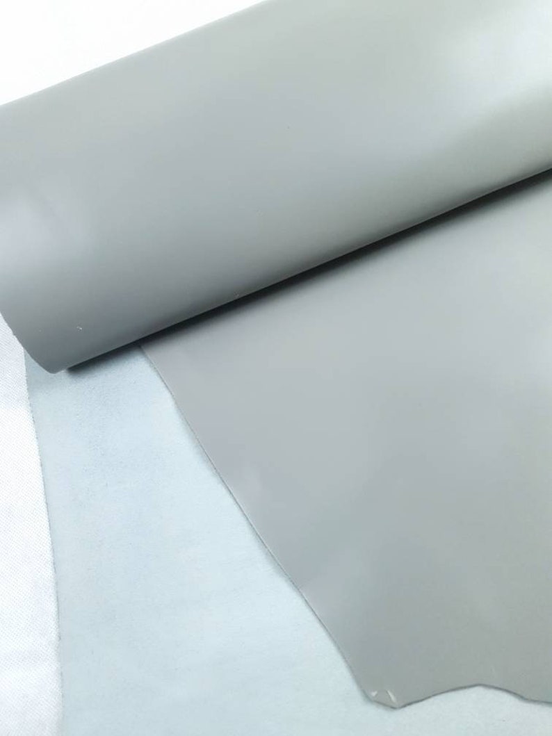 Grey Eternity Silky Luxurious Semi Shine Aniline Leather