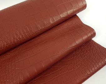 Sierra Crocodile Alligator Calf Leather Embossed Amazing Relief Leatherforcraft Crock R