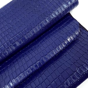 Limoges Patent Crocodile Alligator Leather Embossed Texture Amazing Relief LFC CROCK1
