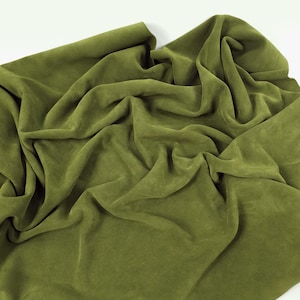 Piel de ante suave Avocado Berlin Lux color aguacate