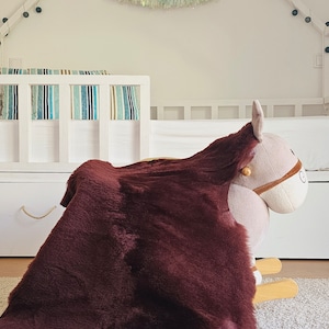 Mink Genuine Sheepskin Fur Rug Skin Hide (Thick Hair)